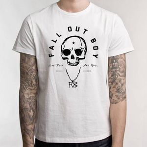 Fall Out Boy Unisex White Band Tee